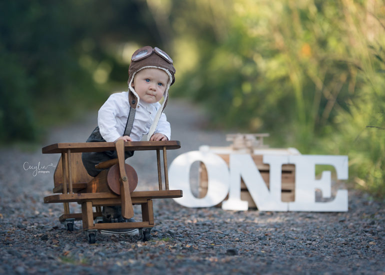 1st birthday photo session in the park